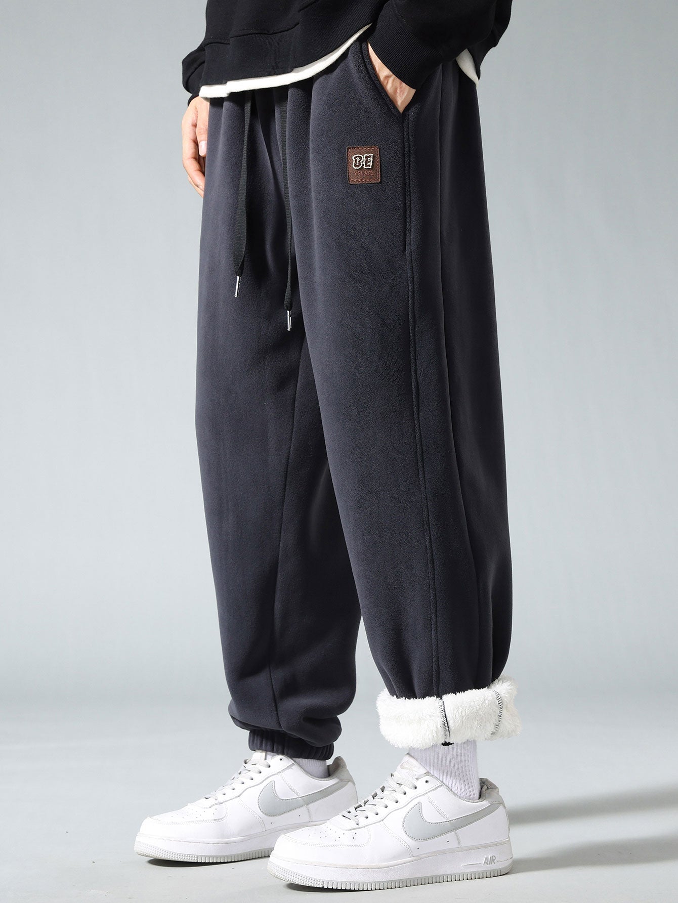 Ayron® | Pantalon de jogging en polaire doublé Teddy