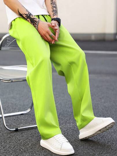 Anatole® | Pantalon droit de couleur unie pour homme