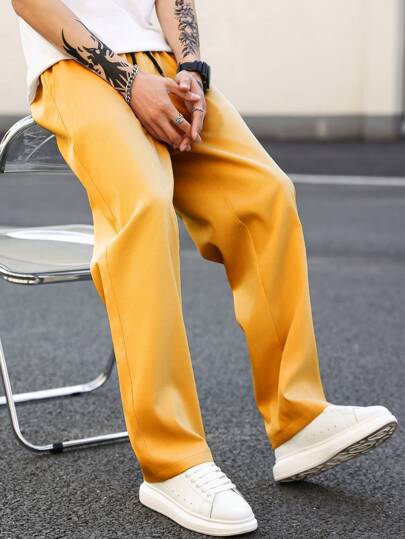 Anatole® | Pantalon droit de couleur unie pour homme