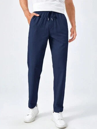 Zacary® | Pantalon en coton uni Basics pour homme
