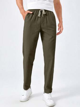 Zacary® | Pantalon en coton uni Basics pour homme