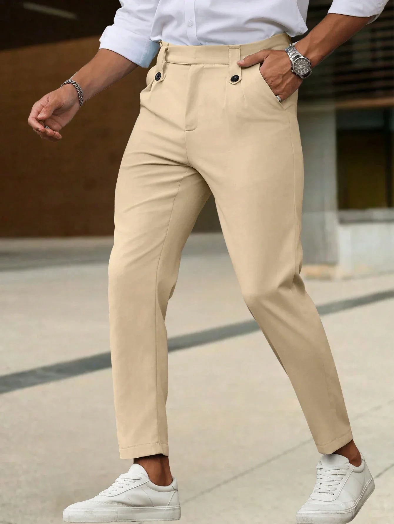 Zackary® | Pantalons décontractés pour hommes de couleur unie