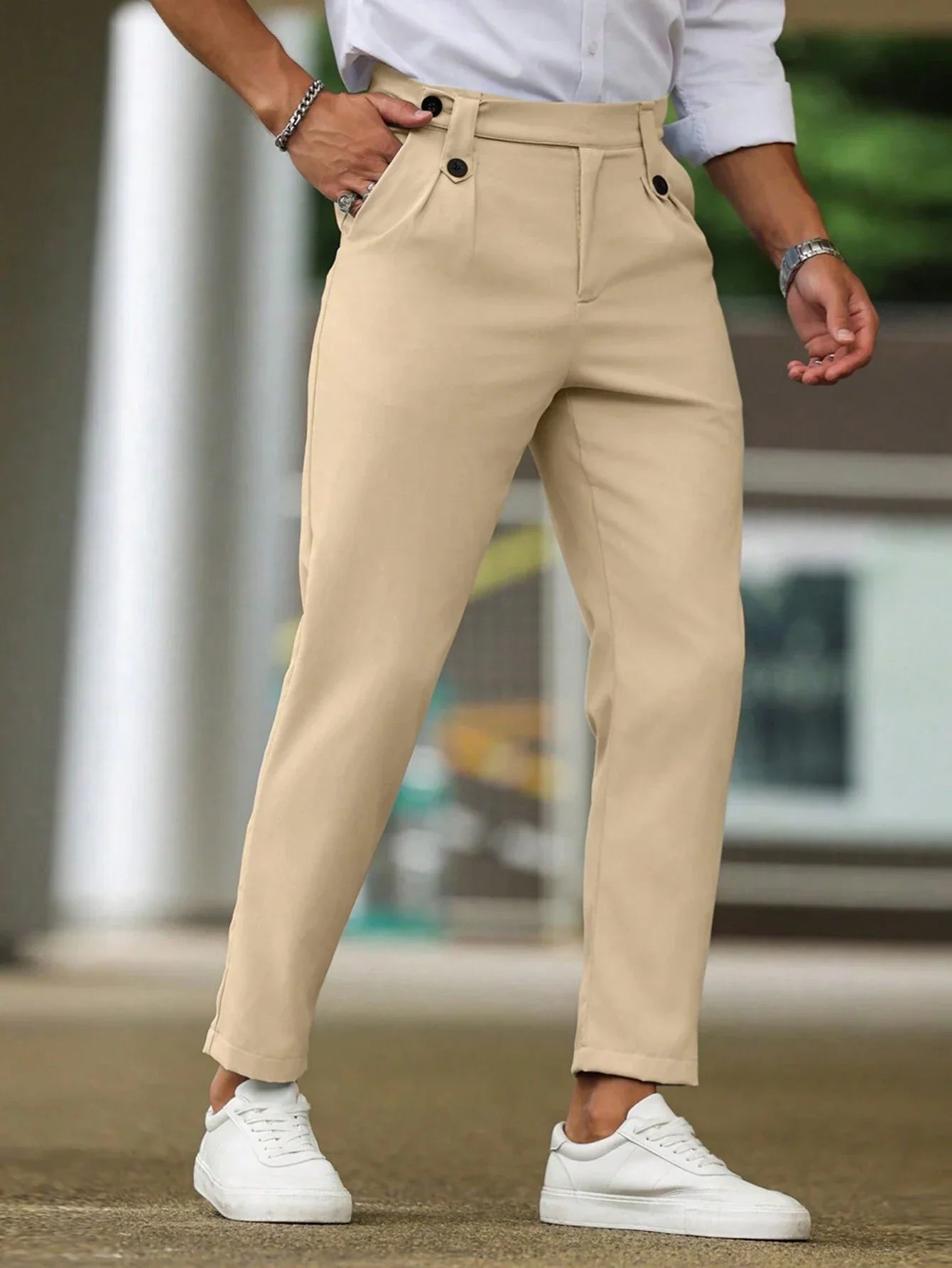 Zackary® | Pantalons décontractés pour hommes de couleur unie