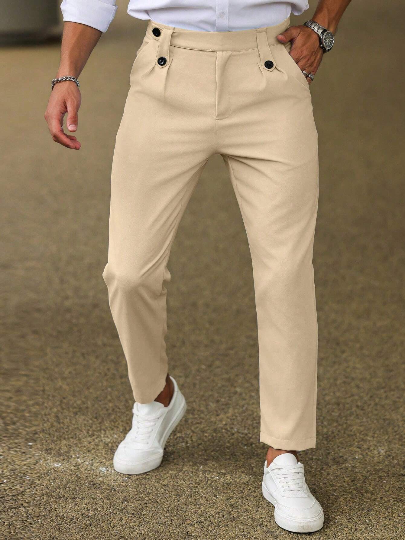 Zackary® | Pantalons décontractés pour hommes de couleur unie