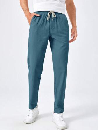 Zacary® | Pantalon en coton uni Basics pour homme