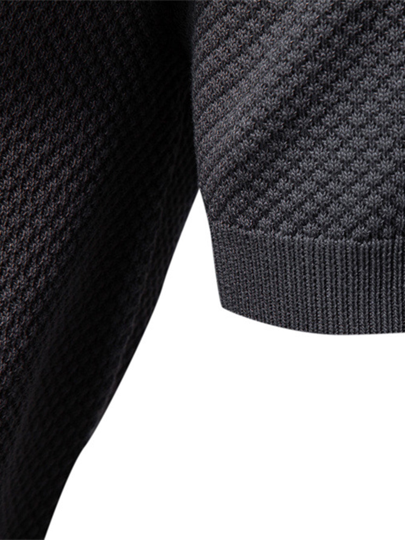 Elton® | Polo col V en tricot texturé ananas
