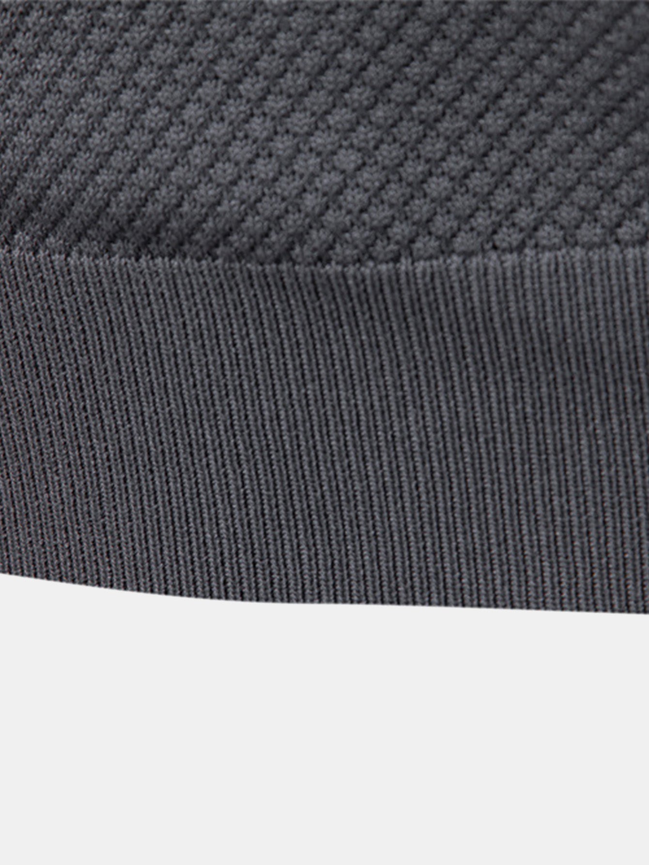 Elton® | Polo col V en tricot texturé ananas