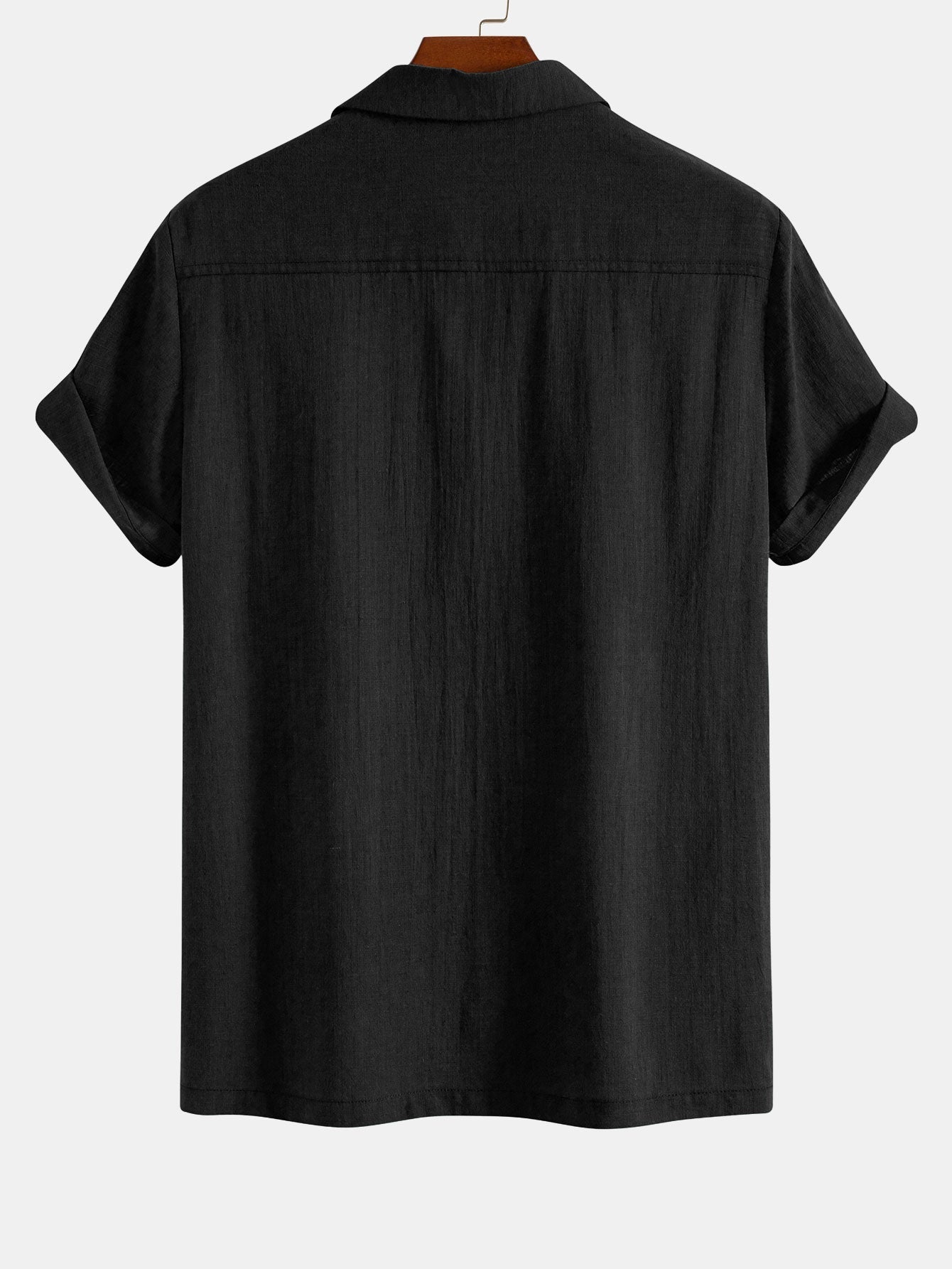 Atwell® | Chemise de bowling en patchwork d'aspect lin à imprimé losange géométrique