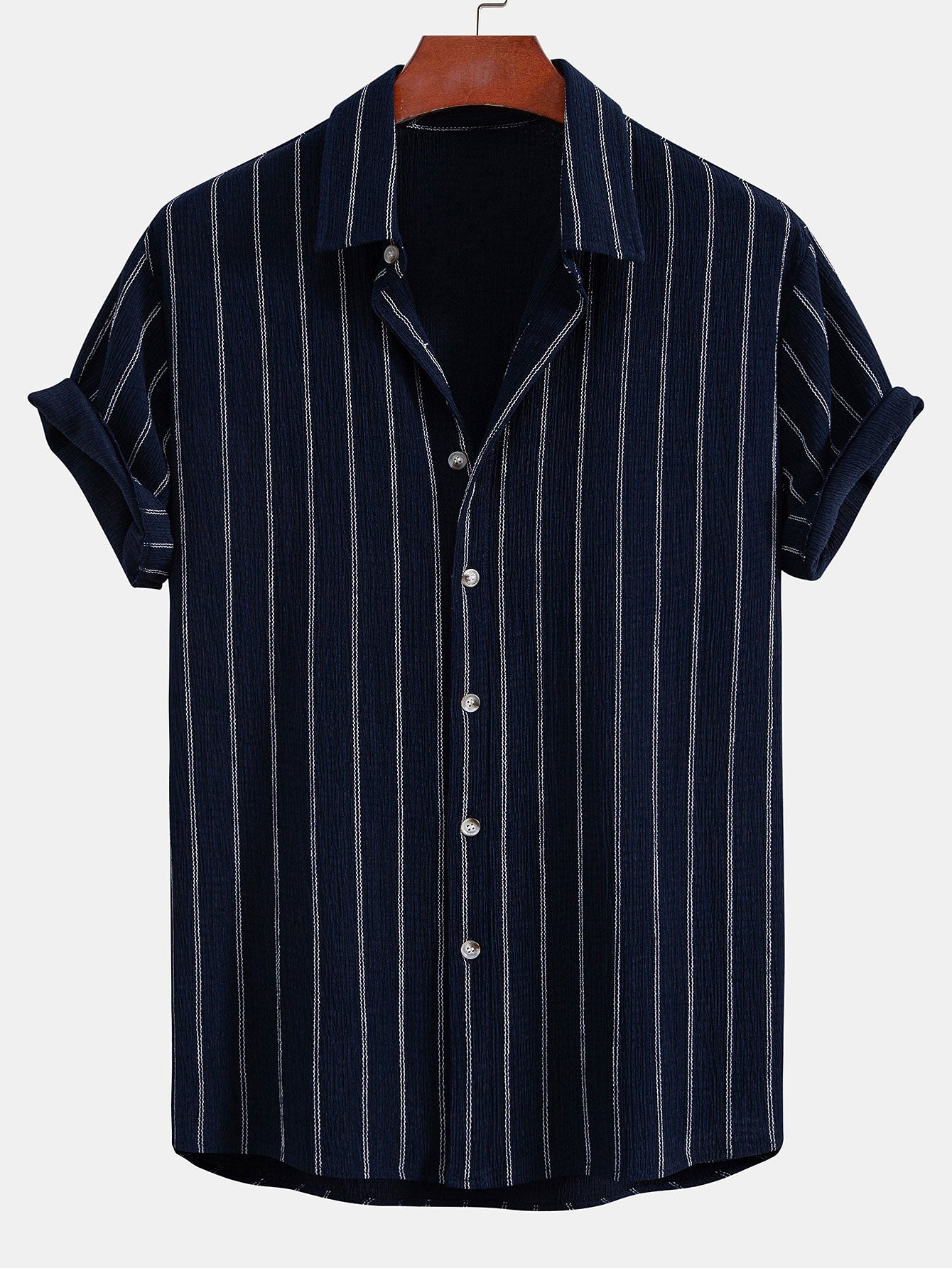Atta® | Chemise boutonnée texturée à rayures