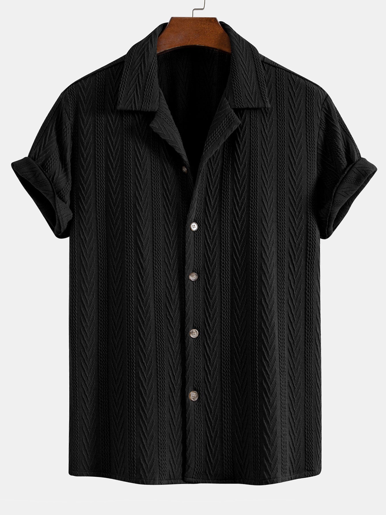 Ary® | Chemise cubaine en jacquard texturé