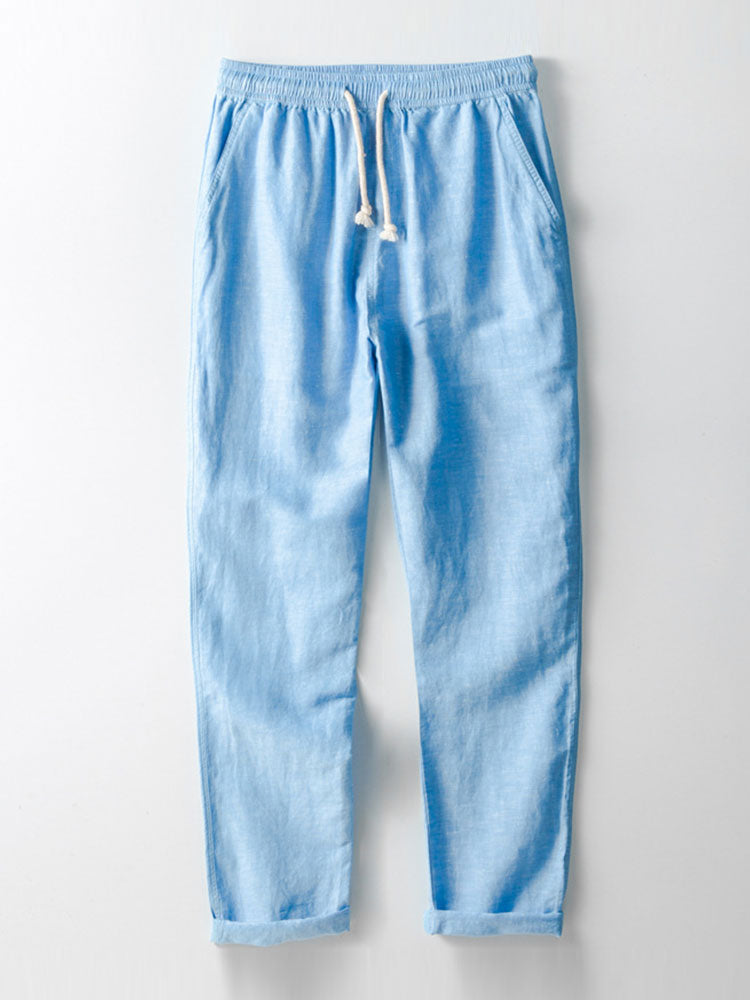 Aubrey® | Pantalon en lin à jambe droite