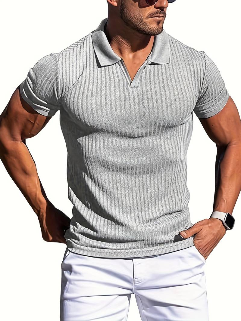 Hamish® | Polo coupe slim côtelé