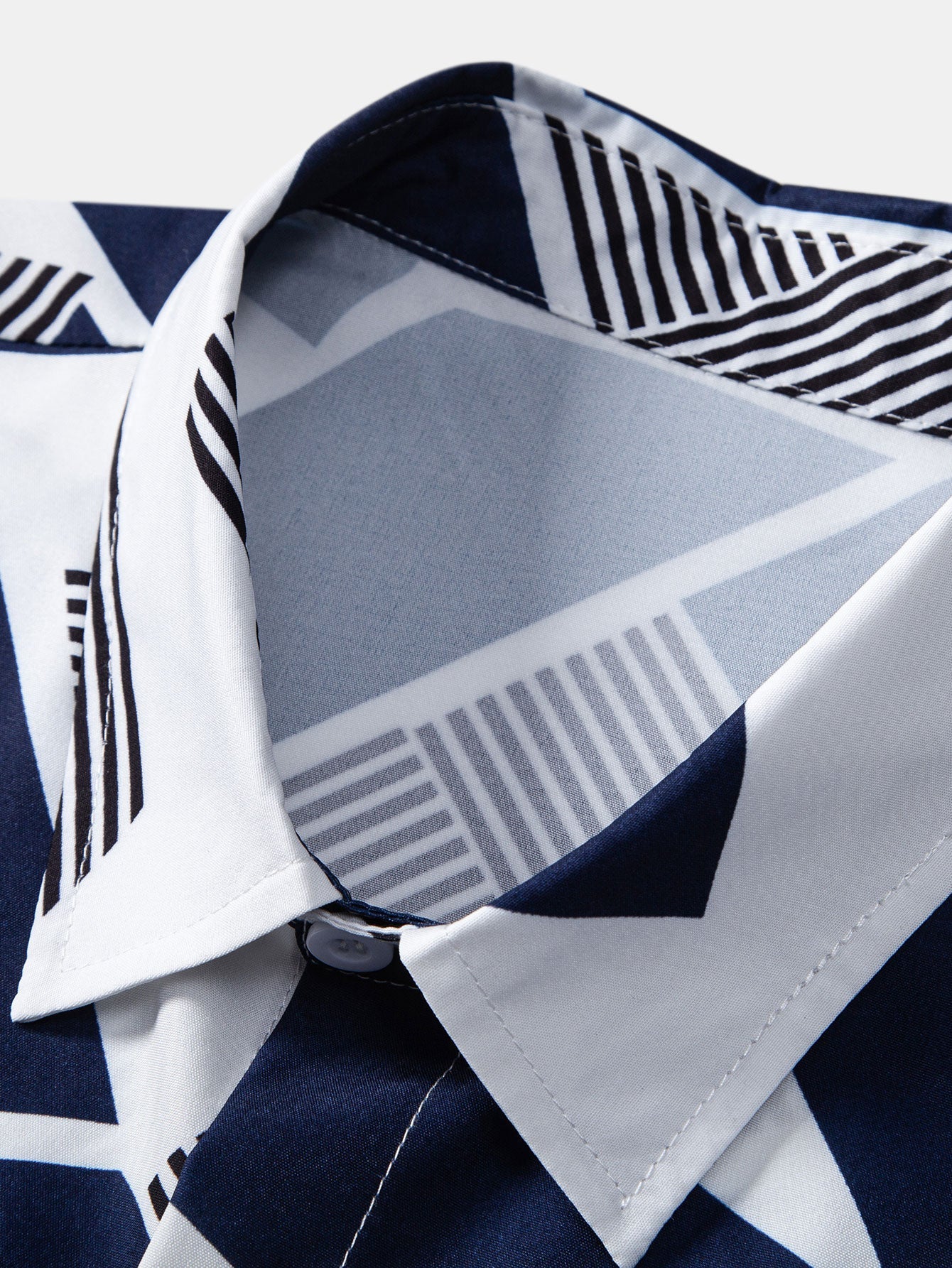 Atticus® | Chemise boutonnée à imprimé géométrique et blocs de couleurs