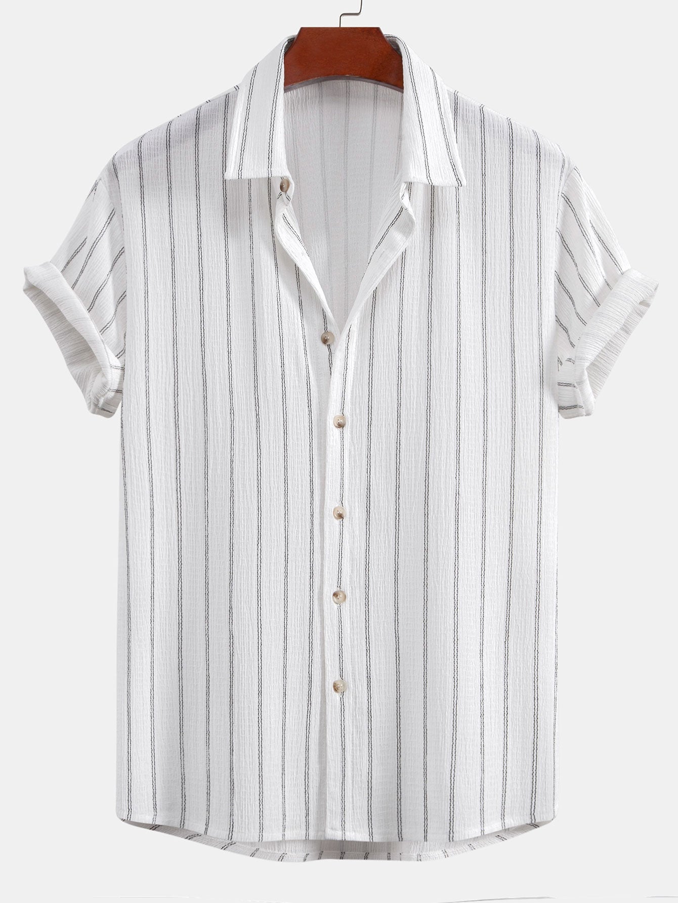 Atta® | Chemise boutonnée texturée à rayures