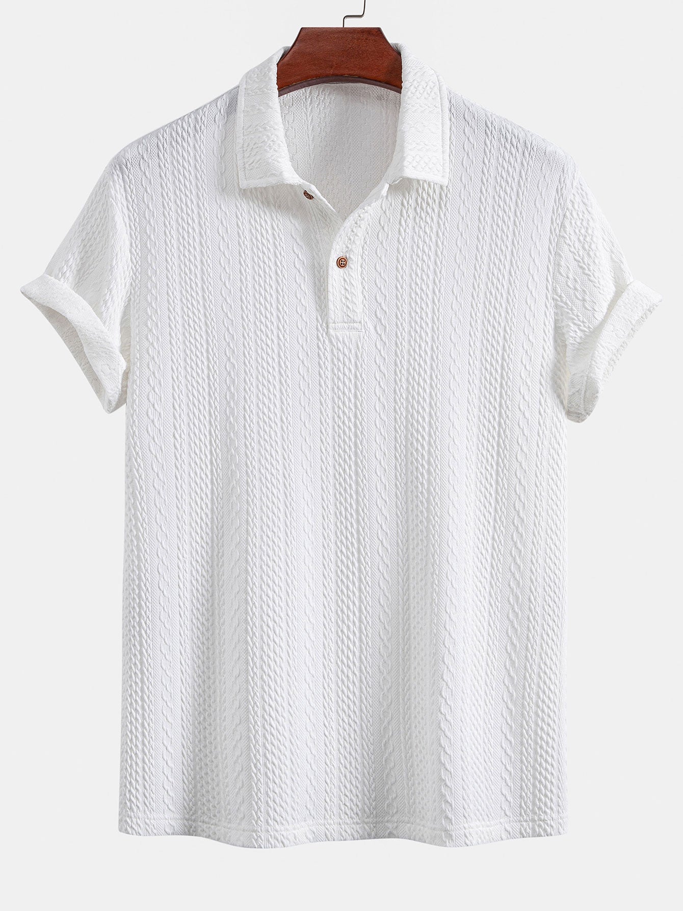 Gilbert® | Polo en tricot jacquard texturé