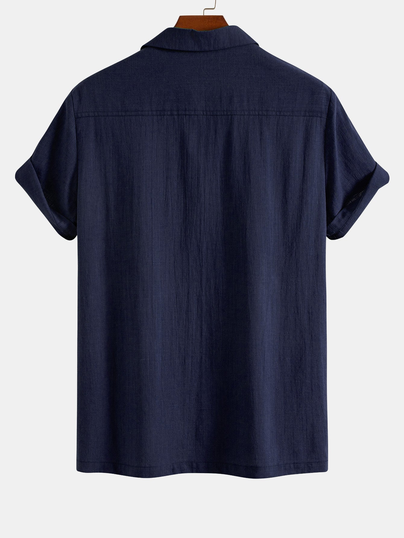 Atwell® | Chemise de bowling en patchwork d'aspect lin à imprimé losange géométrique