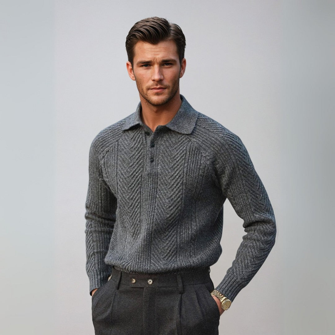 Arcésio® | Pull de luxe pour hommes avec col