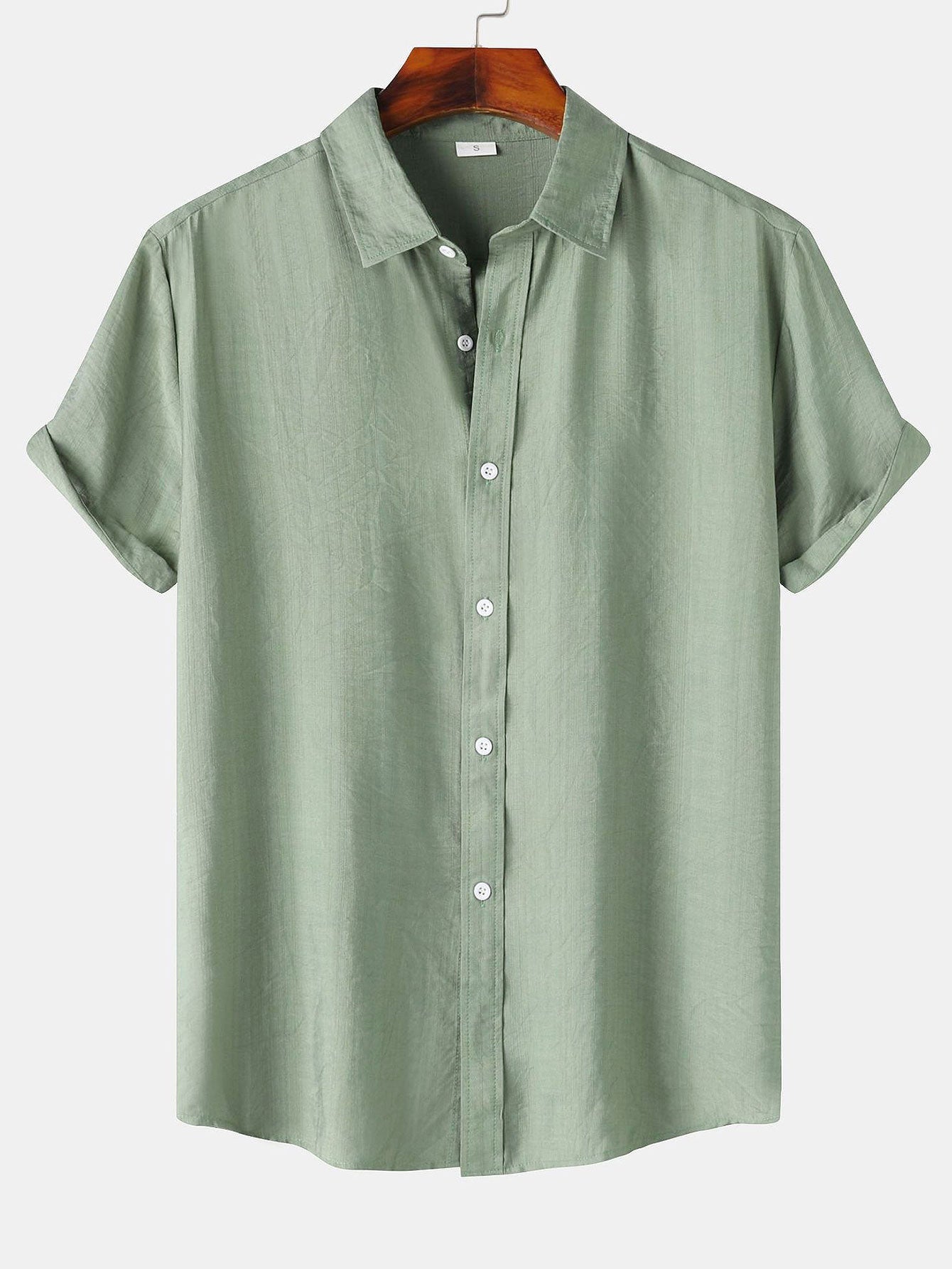 Auber® | Chemise boutonnée texturée à manches courtes