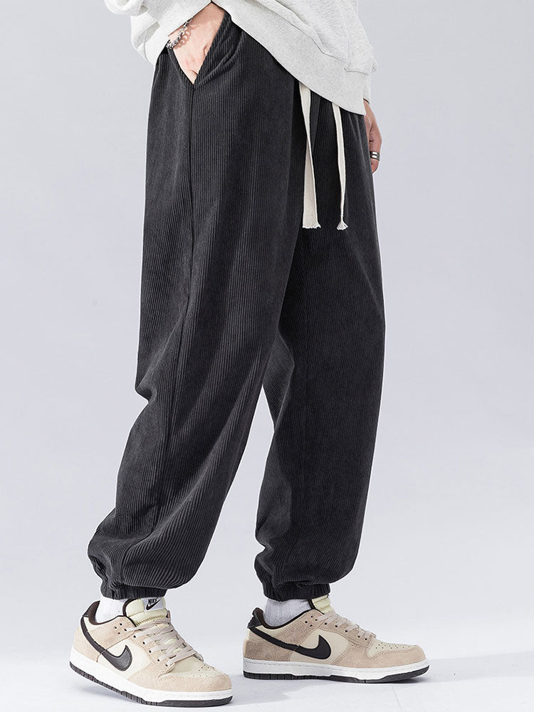 Bardrick® | Pantalon de jogging en velours côtelé avec cordon de serrage