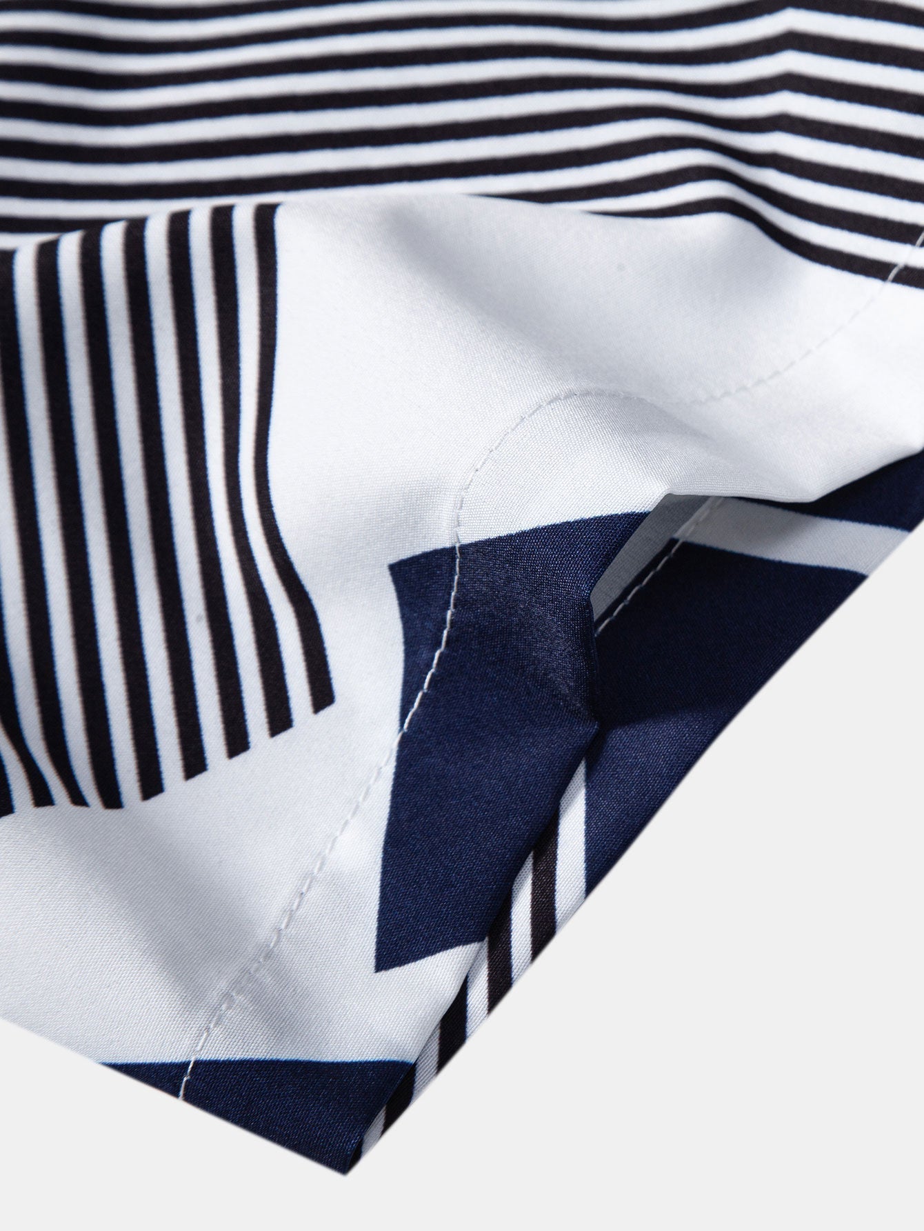 Atticus® | Chemise boutonnée à imprimé géométrique et blocs de couleurs
