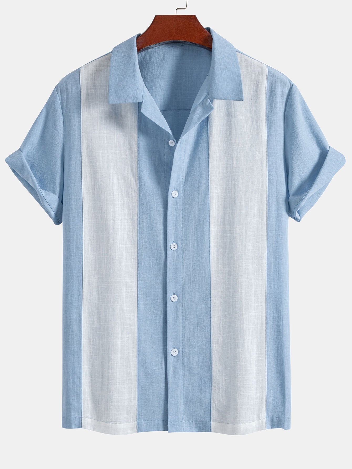 Aryeh® | Chemise bowling patchwork aspect lin