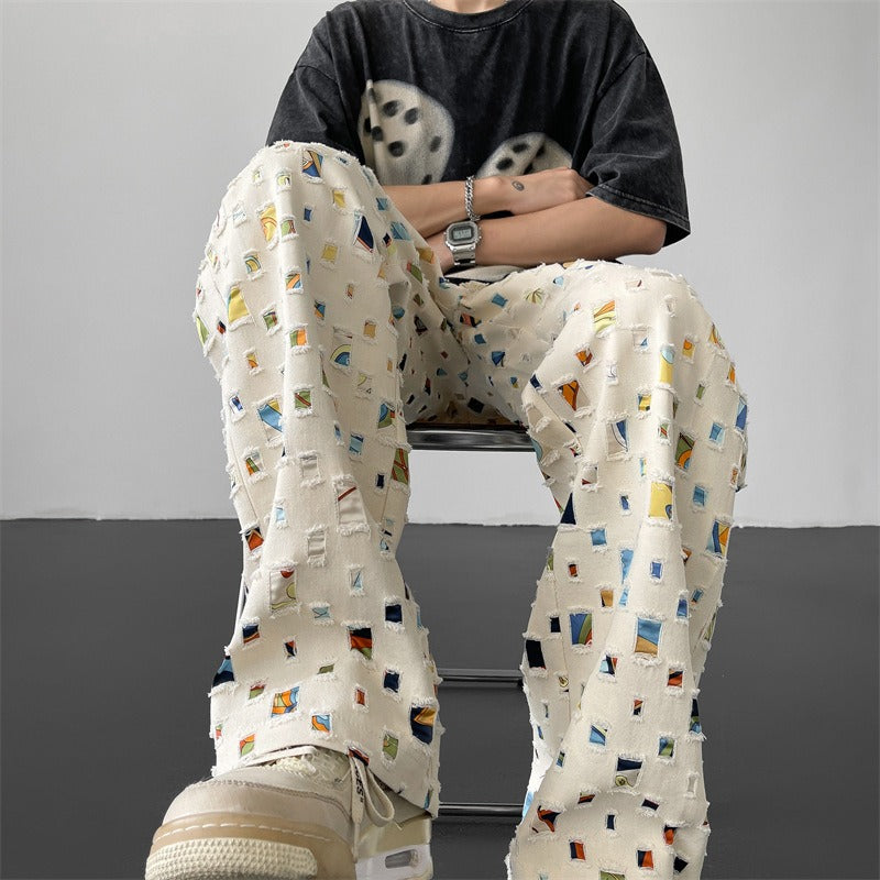Zacchary® | Pantalon à imprimé artistique