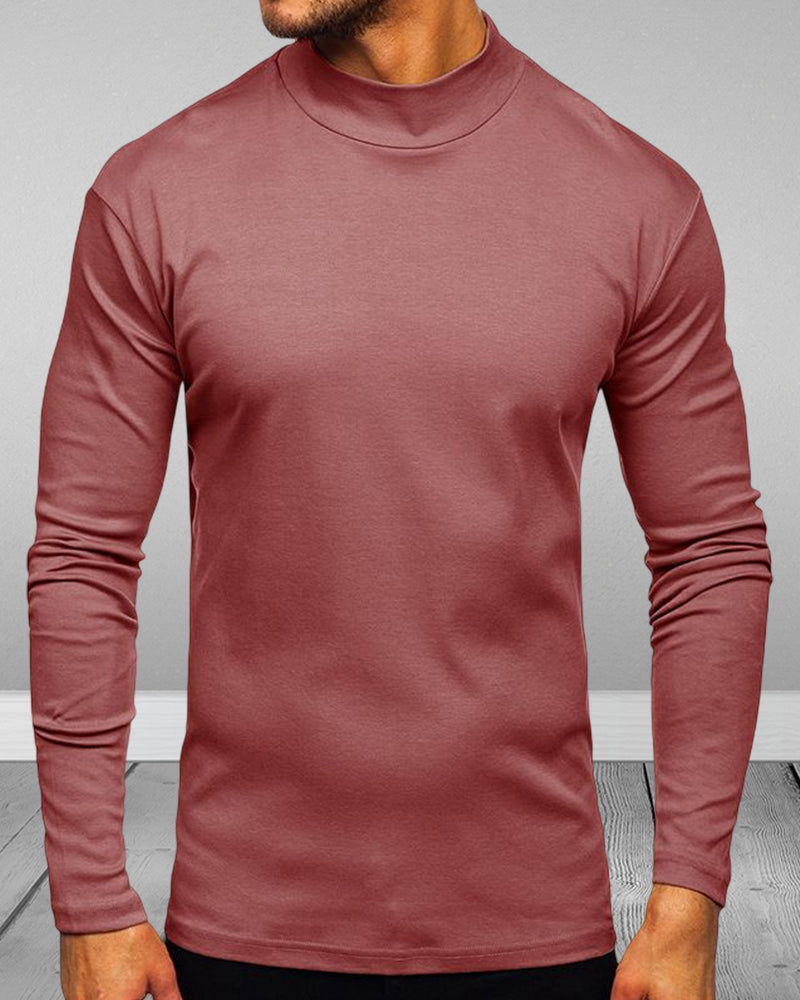 Genévrier® | Pull à col roulé de couleur unie pour hommes