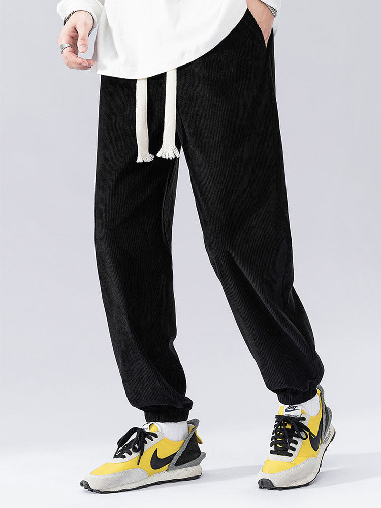 Bardrick® | Pantalon de jogging en velours côtelé avec cordon de serrage