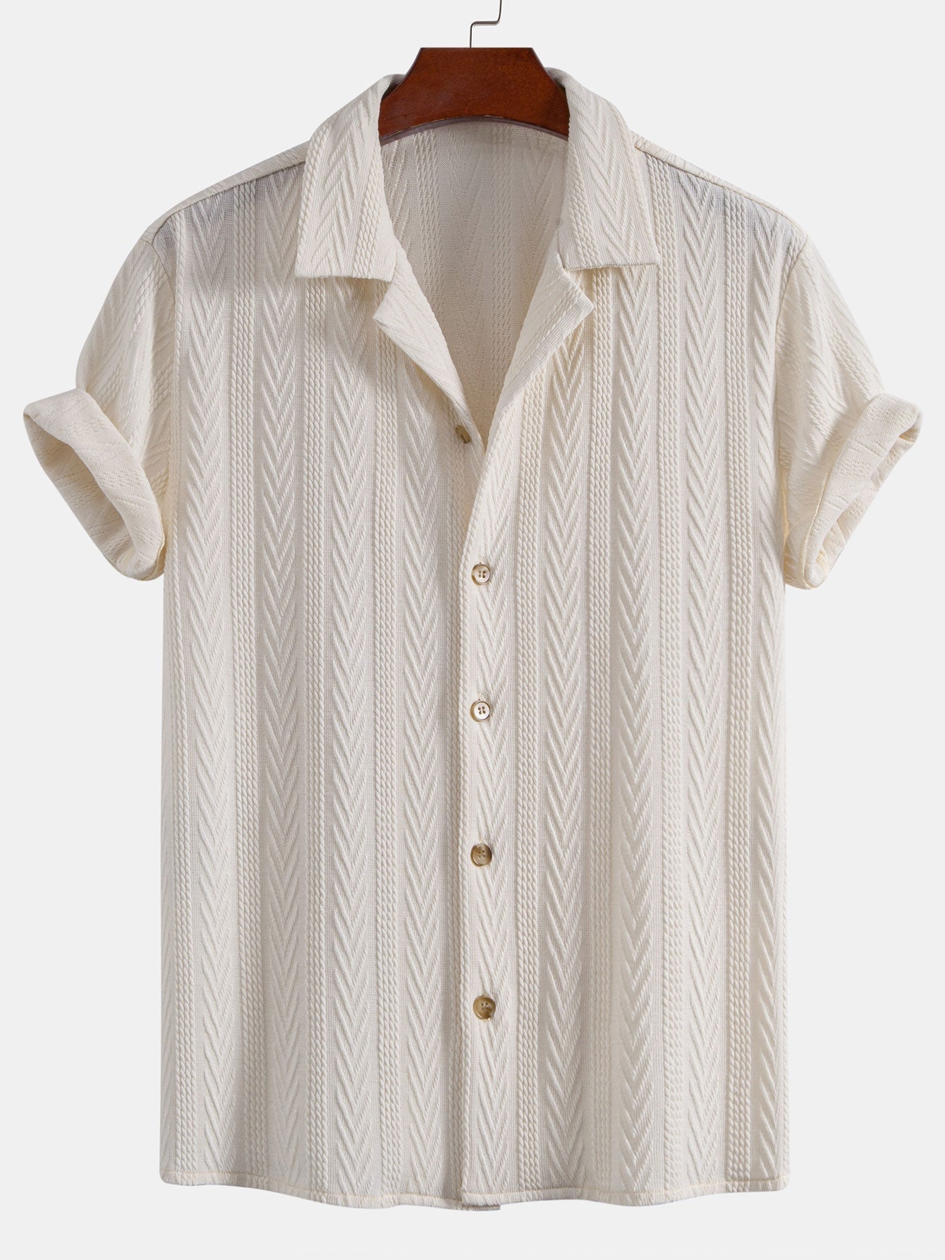 Ary® | Chemise cubaine en jacquard texturé