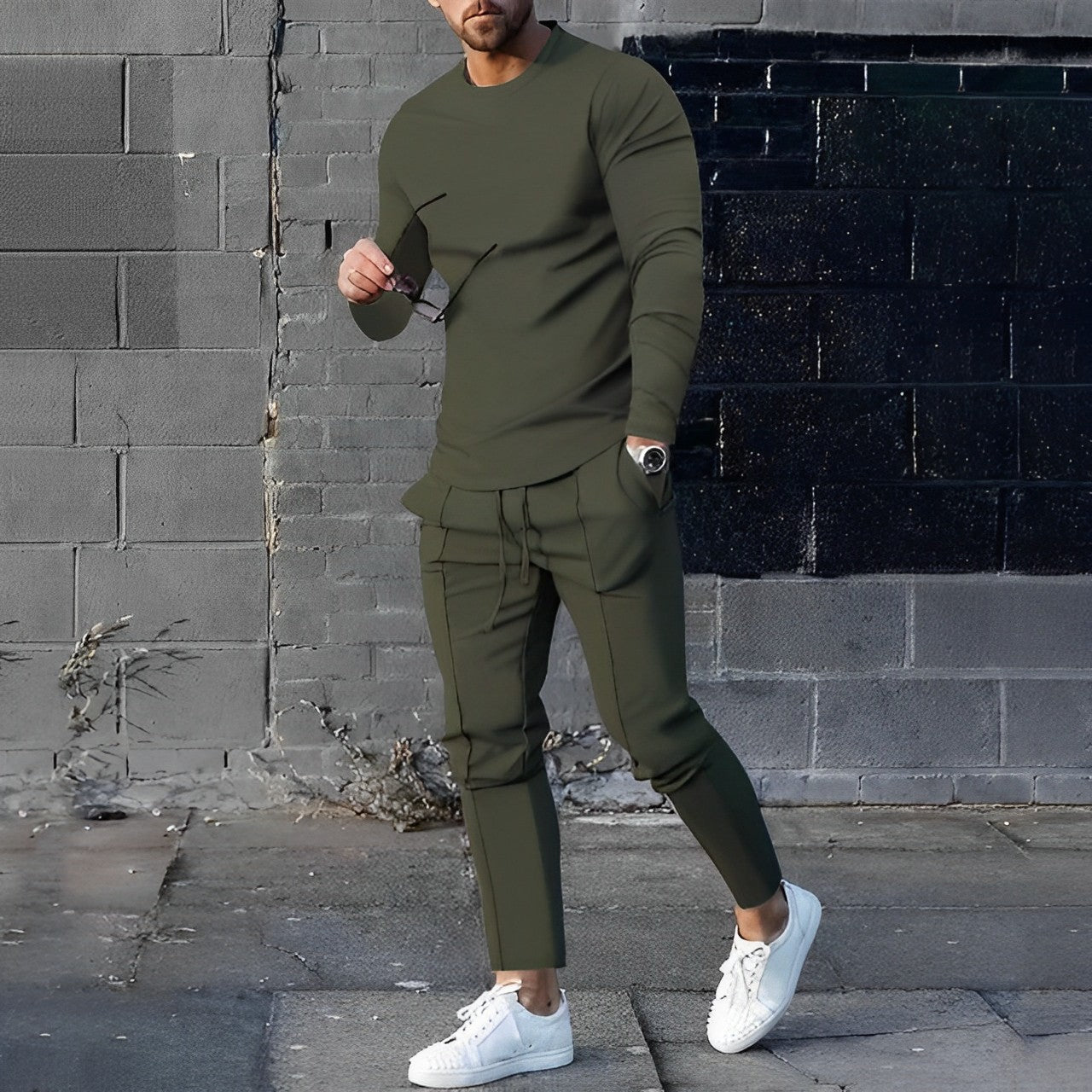 Adler® | Pull chaud tendance avec pantalon pour homme