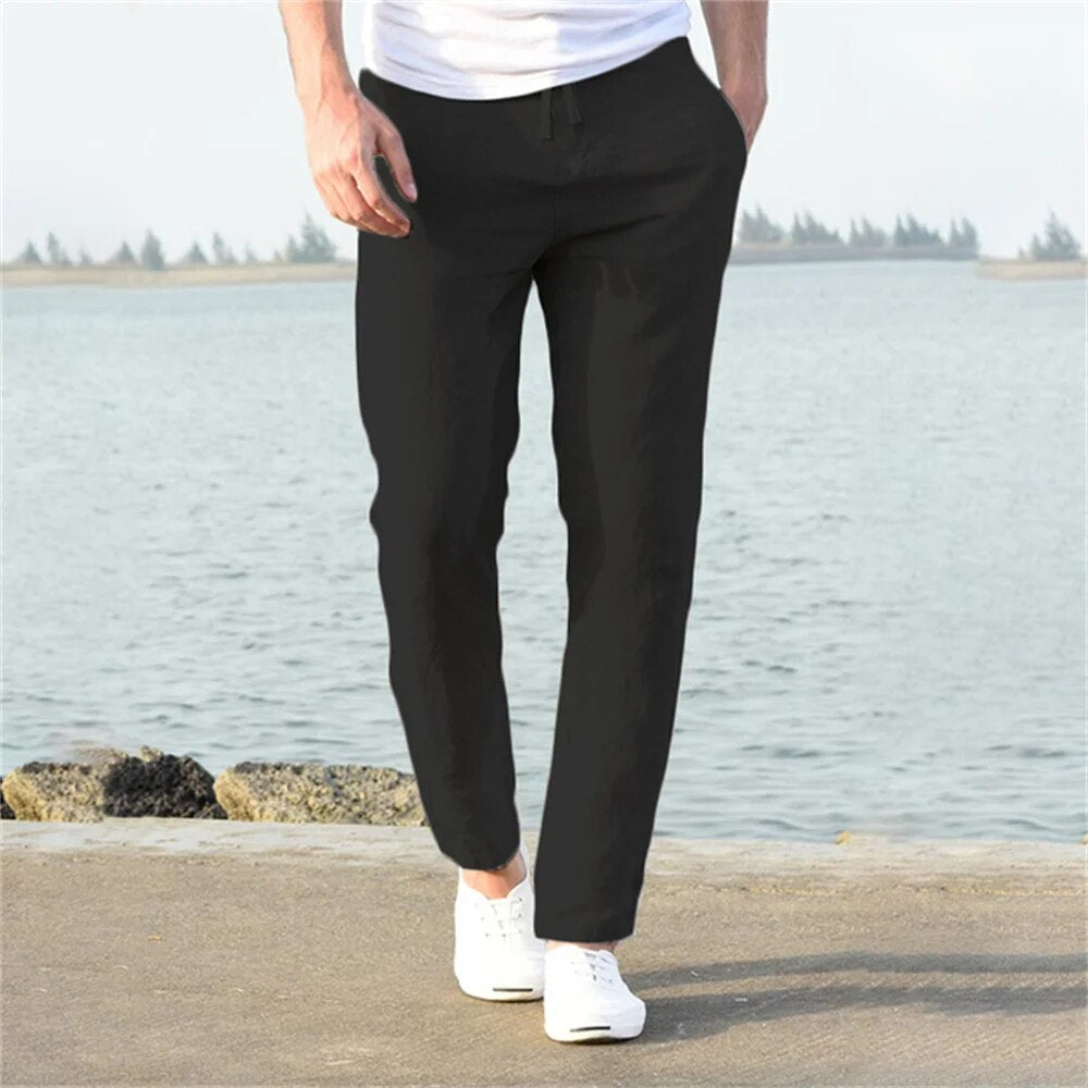 Lestat® | Pantalons décontractés en lin pour hommes