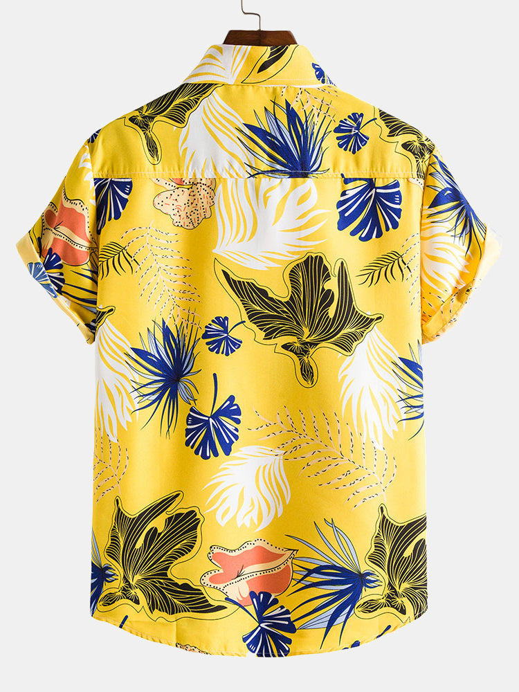 Aube® | Chemises à revers de plantes tropicales