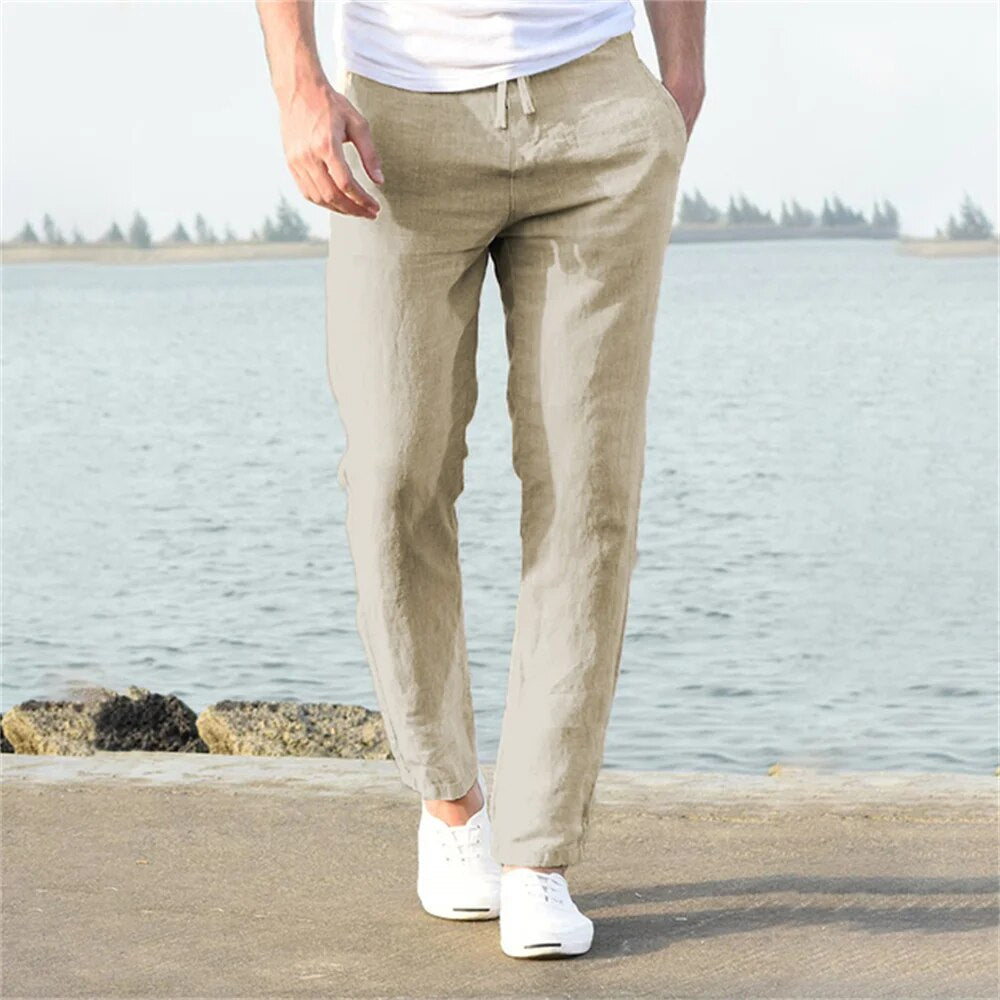 Lestat® | Pantalons décontractés en lin pour hommes