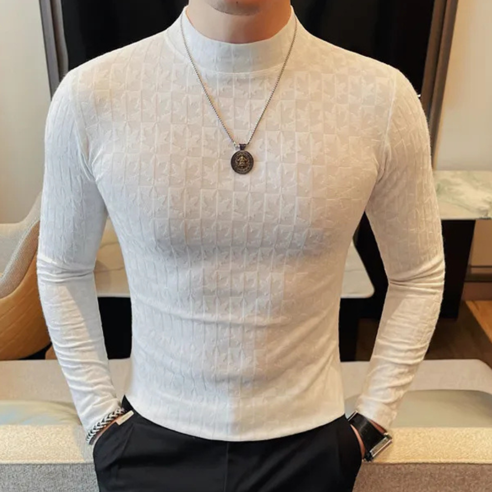 Ryan® | T-shirt moderne à col montant pour hommes