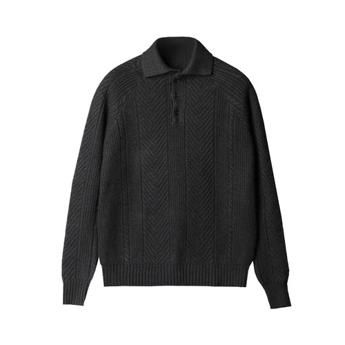 Acelin® | Pull décontracté à revers pour hommes, automne et hiver