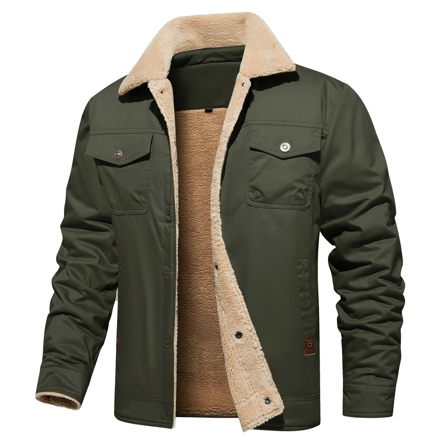 Frédéric® | Automne Hiver Veste Homme Casual Chaud Polaire Noir