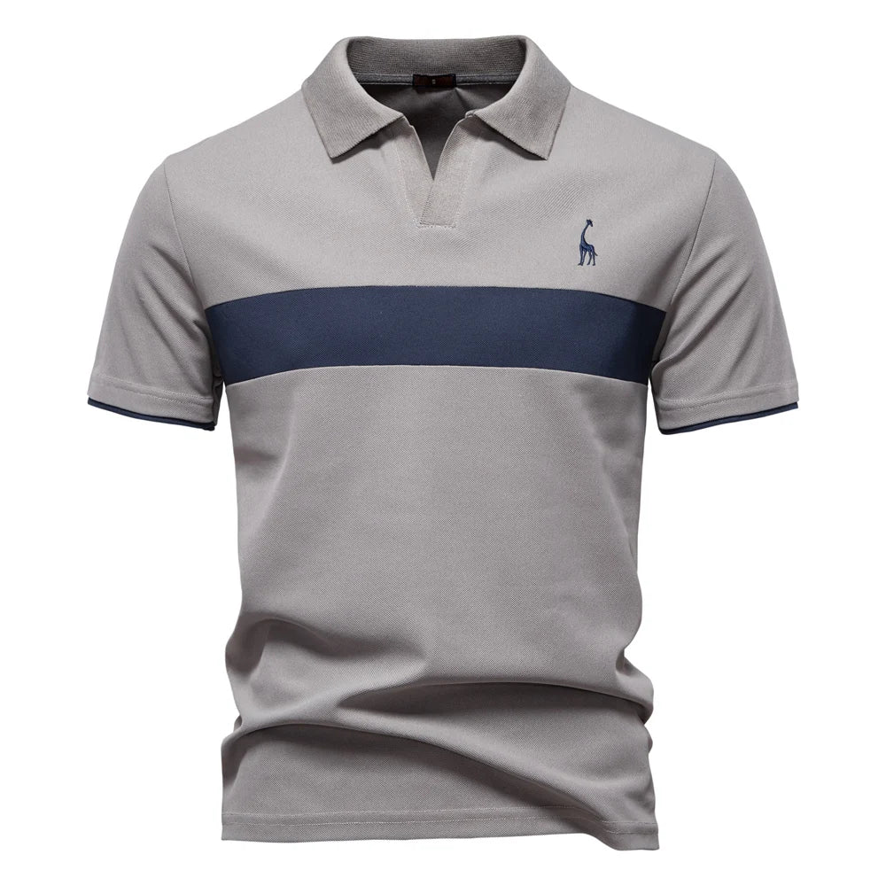 Aaron® | Polo pour hommes avec bloc de couleurs
