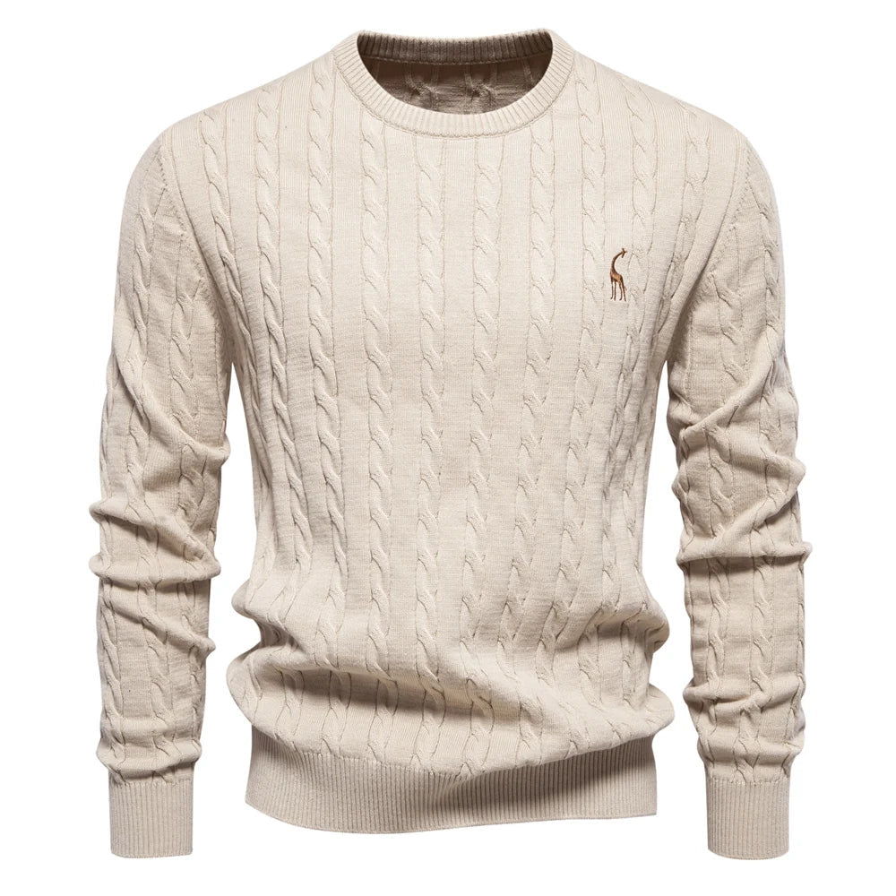 Doroteo® | Pull en maille avec broderie girafe