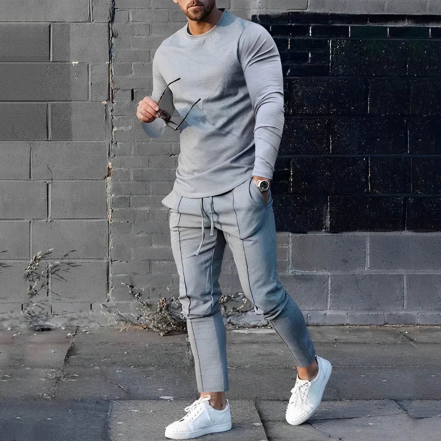 Adler® | Pull chaud tendance avec pantalon pour homme