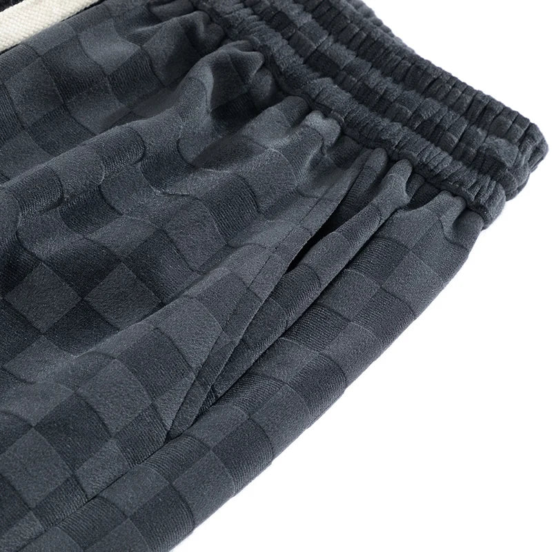 Abbott® | Pantalon de survêtement en velours côtelé à carreaux