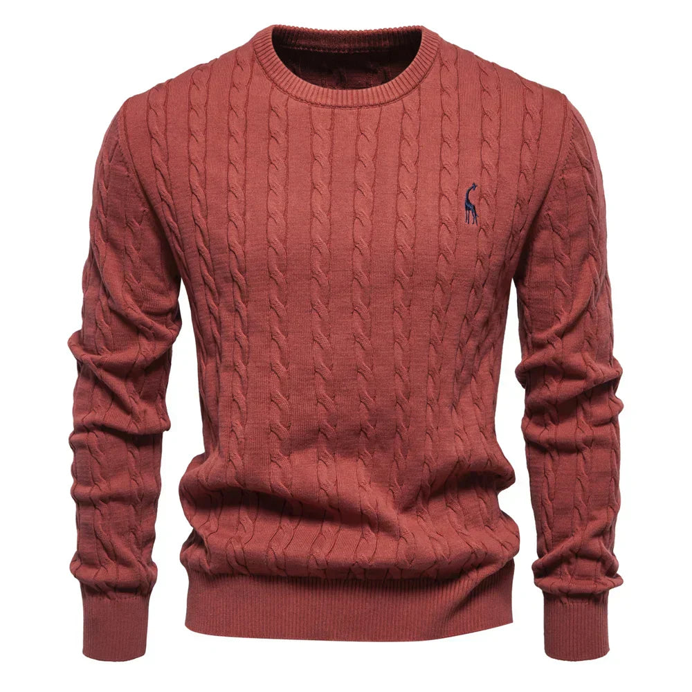 Doroteo® | Pull en maille avec broderie girafe