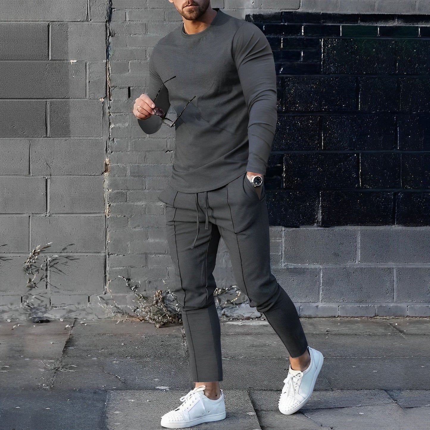 Adler® | Pull chaud tendance avec pantalon pour homme