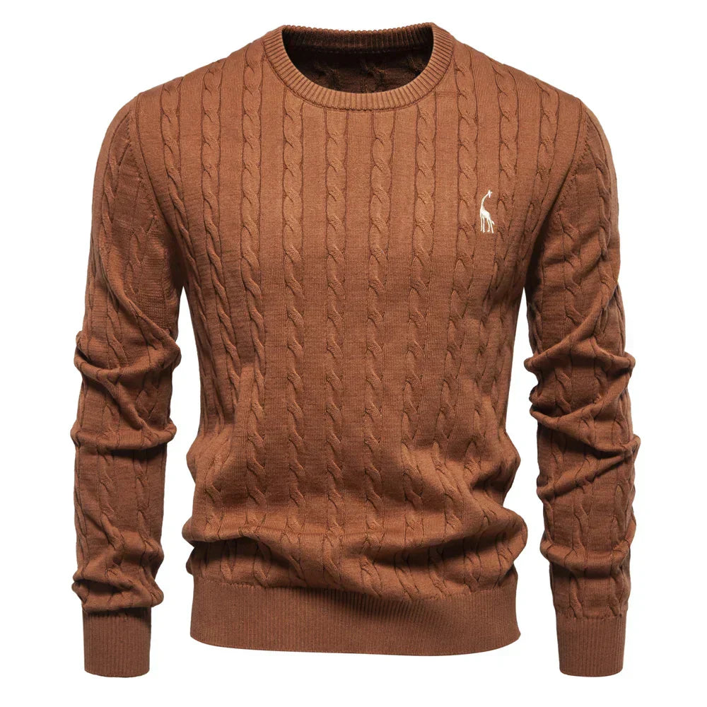 Doroteo® | Pull en maille avec broderie girafe
