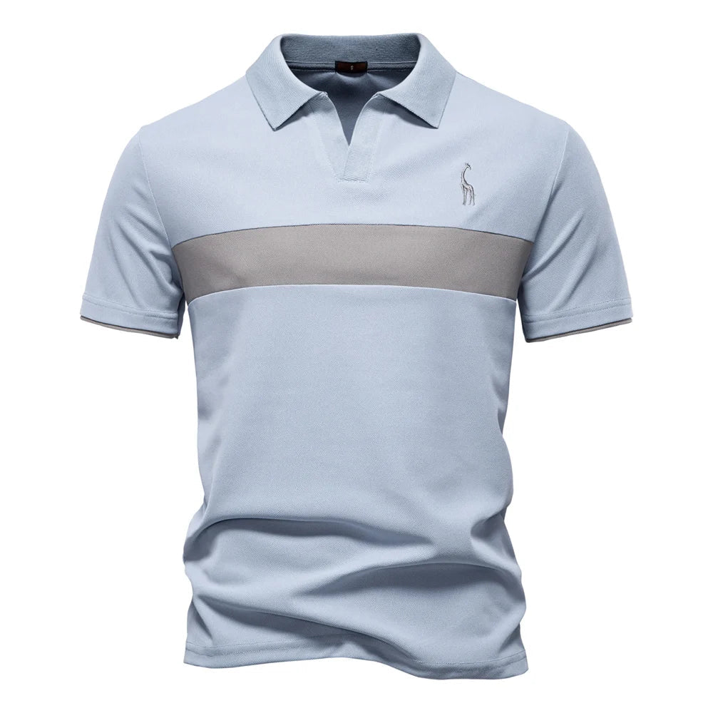 Aaron® | Polo pour hommes avec bloc de couleurs
