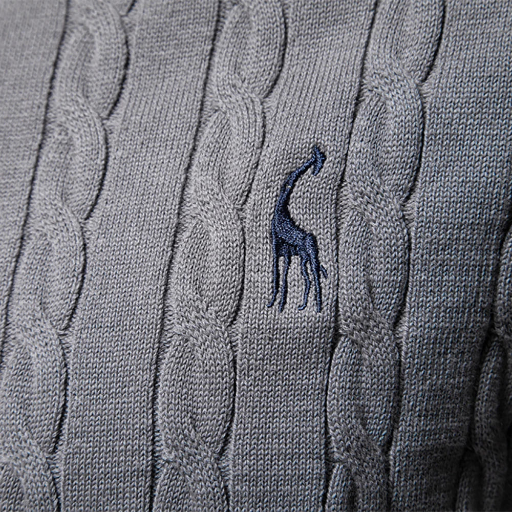 Doroteo® | Pull en maille avec broderie girafe