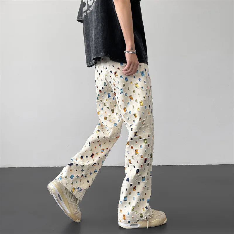 Zacchary® | Pantalon à imprimé artistique
