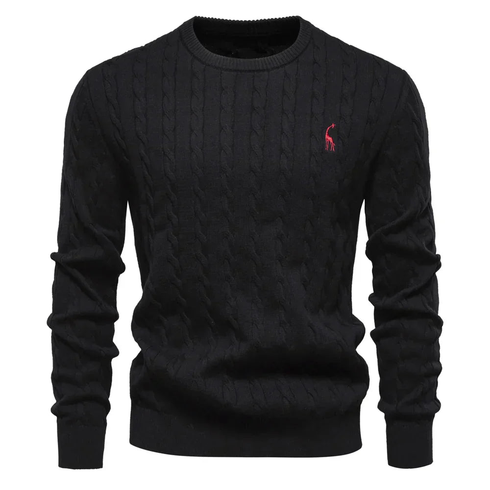 Doroteo® | Pull en maille avec broderie girafe