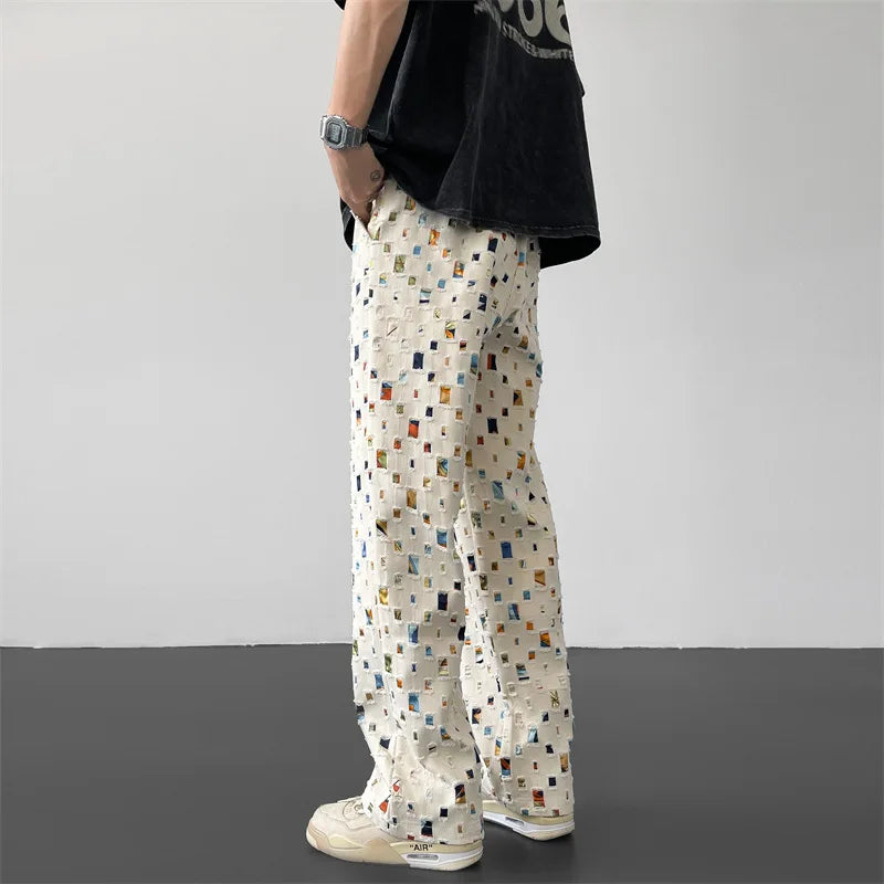 Zacchary® | Pantalon à imprimé artistique