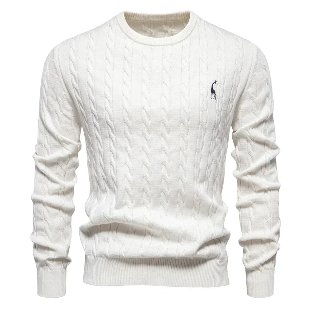 Doroteo® | Pull en maille avec broderie girafe