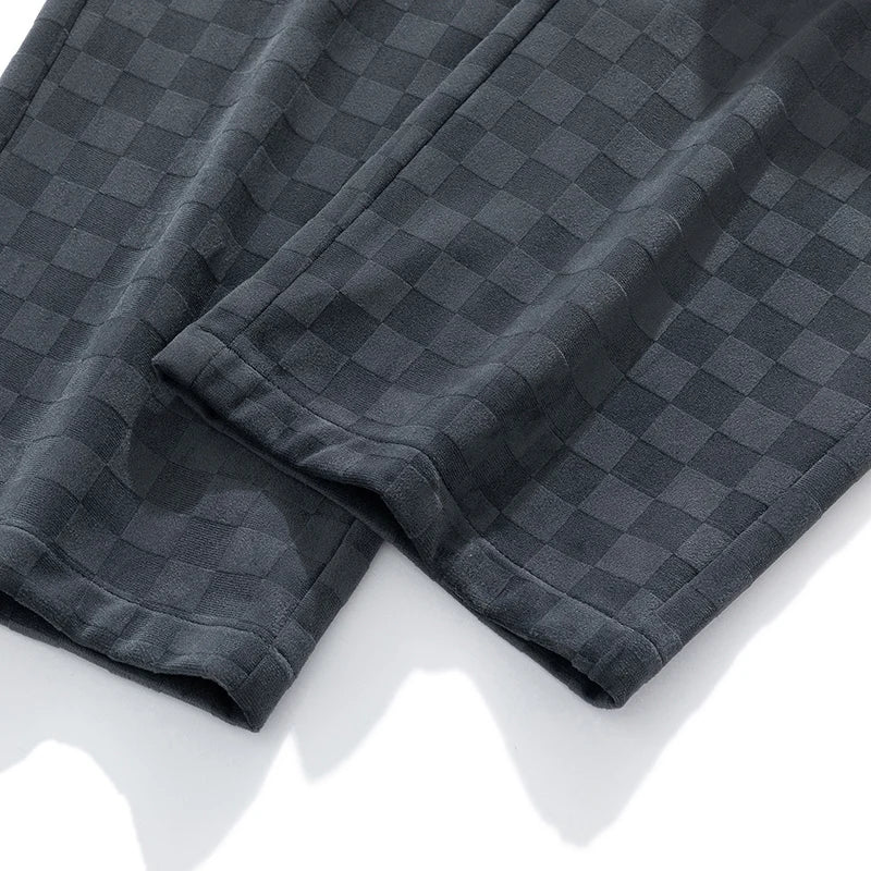Abbott® | Pantalon de survêtement en velours côtelé à carreaux